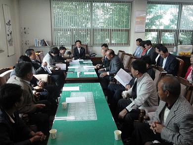 새마을지회의령군지회 임원진과의 간담회