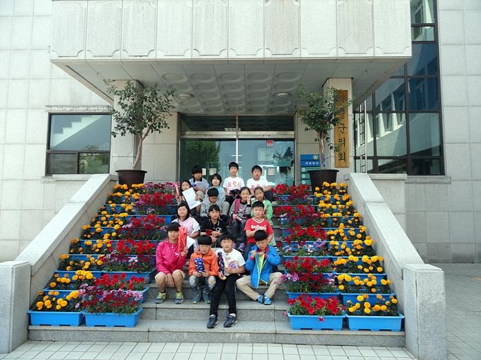 가례,화정초등학교 의령군의회 견학